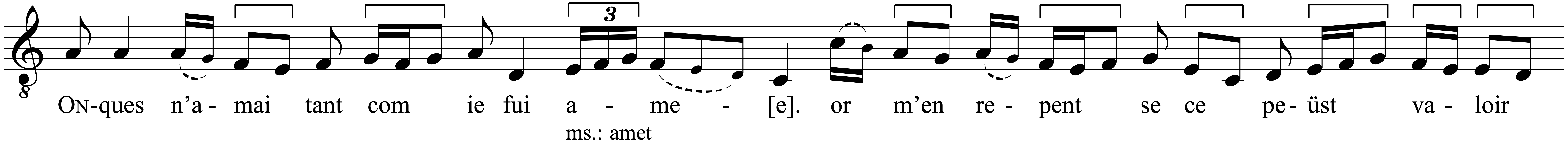 Work musical notation